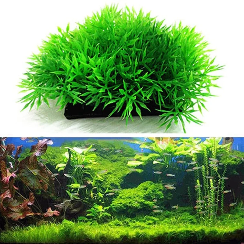Искусственная Вода Водное Растение С Зеленой Травой Газон Аквариумный Аквариум С Рыбками Пейзаж Новый Изображение 1