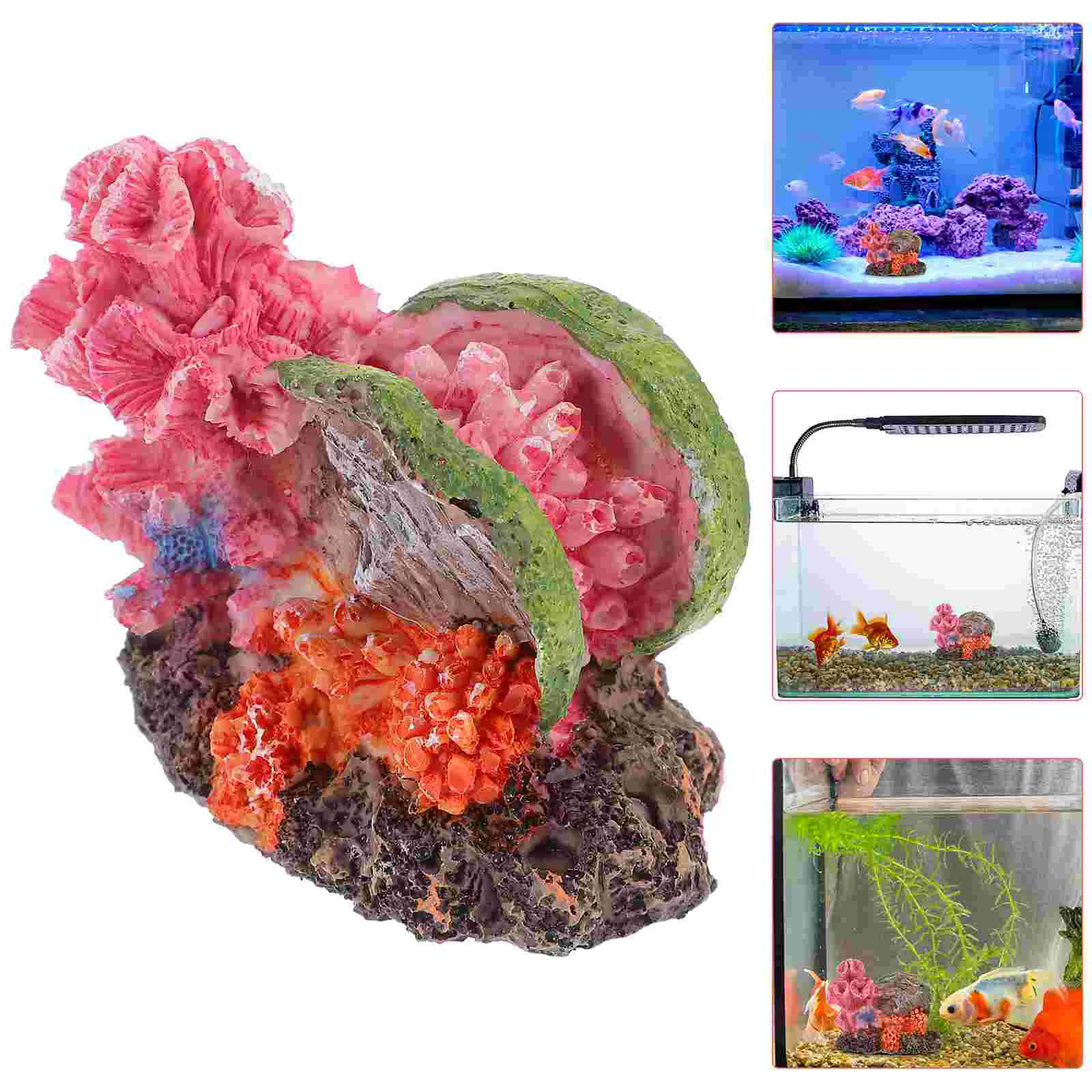 Искусственный Коралловый Риф Декор для Аквариума Аквариум Аксессуары для Водных Черепах Украшения Изображение 5