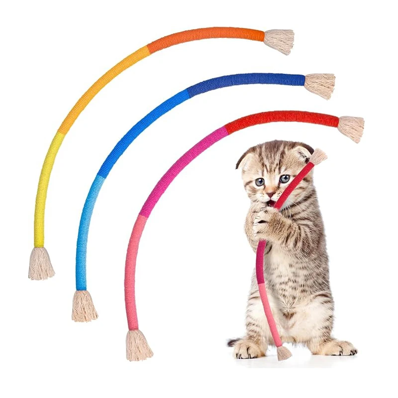Кошка кошачья мята игрушки веревочки собственной развлекательной укус устойчивостью веревке игрушка для кошек интерактивные в помещении кошачьей мяты игрушки для кошек для котят котенок Изображение 0