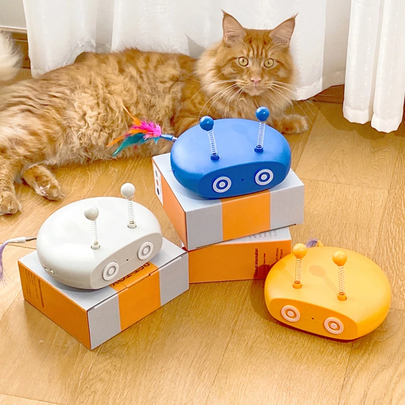 Лазерная игрушка для кошек, интерактивная лазерная игрушка для кошек, автоматически перемещающаяся в помещении, игрушки для кошек, игрушки для интерактивных тренировок, игрушки для упражнений для домашних животных Изображение 4