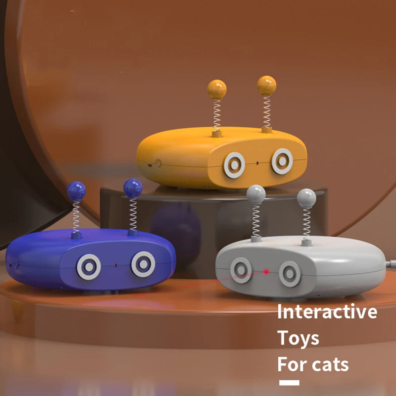 Лазерная игрушка для кошек, интерактивная лазерная игрушка для кошек, автоматически перемещающаяся в помещении, игрушки для кошек, игрушки для интерактивных тренировок, игрушки для упражнений для домашних животных Изображение 5