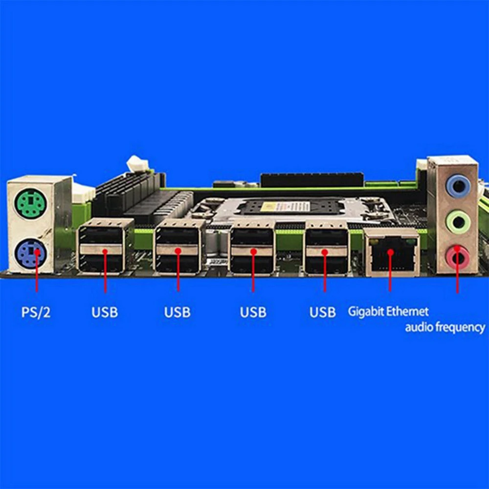 Материнская плата X79 LGA2011 DDR3 с Восьмиядерной Поддержкой Процессора E5 2650 PCI-E NVME M.2 для Материнской платы компьютера Изображение 3