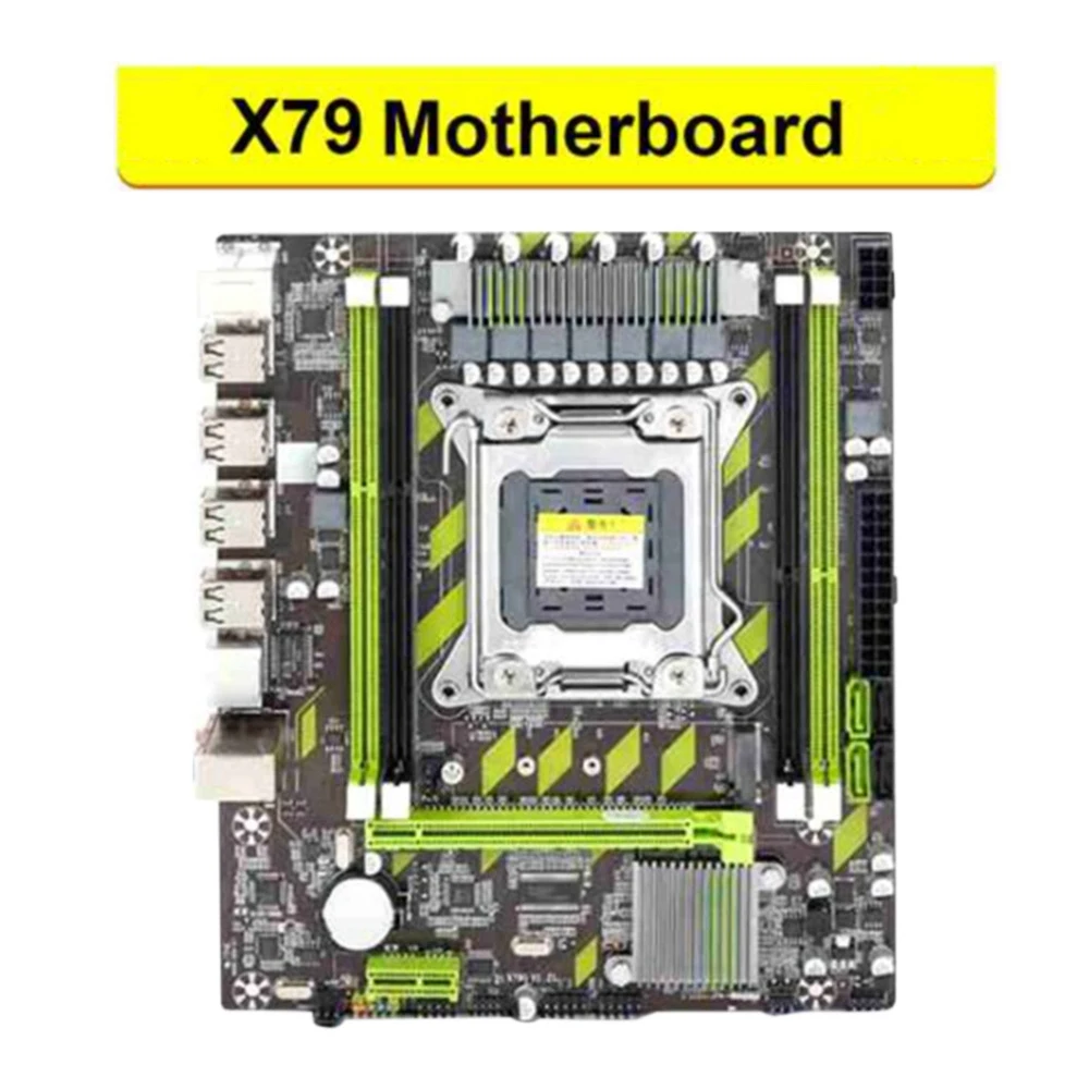 Материнская плата X79 LGA2011 DDR3 с Восьмиядерной Поддержкой Процессора E5 2650 PCI-E NVME M.2 для Материнской платы компьютера Изображение 5