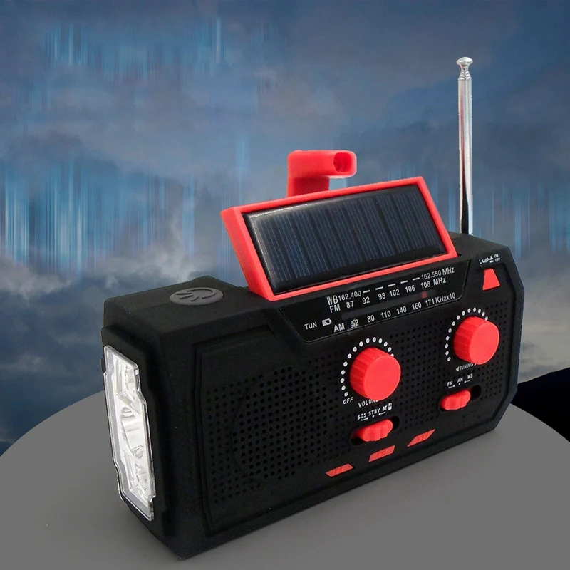 Многофункциональный Ручной Кривошипный Солнечный Радиоприемник Для Чтения Bluetooth TF Playing Аварийный Светодиодный Фонарик Для Кемпинга На открытом воздухе Изображение 4