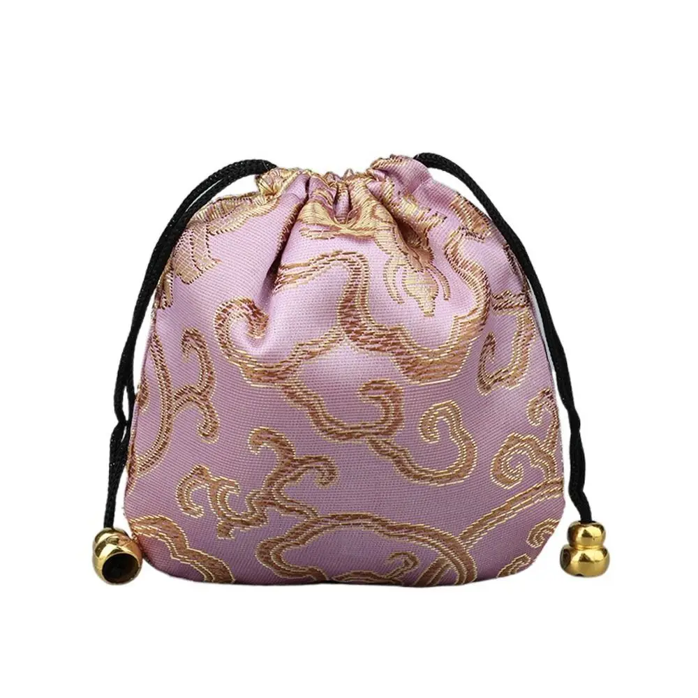 Многоцветная вышивка, Благоприятное Облако, женская сумка для хранения ювелирных изделий, подарочный мешочек в китайском стиле, ожерелье, браслет, контейнер Изображение 0