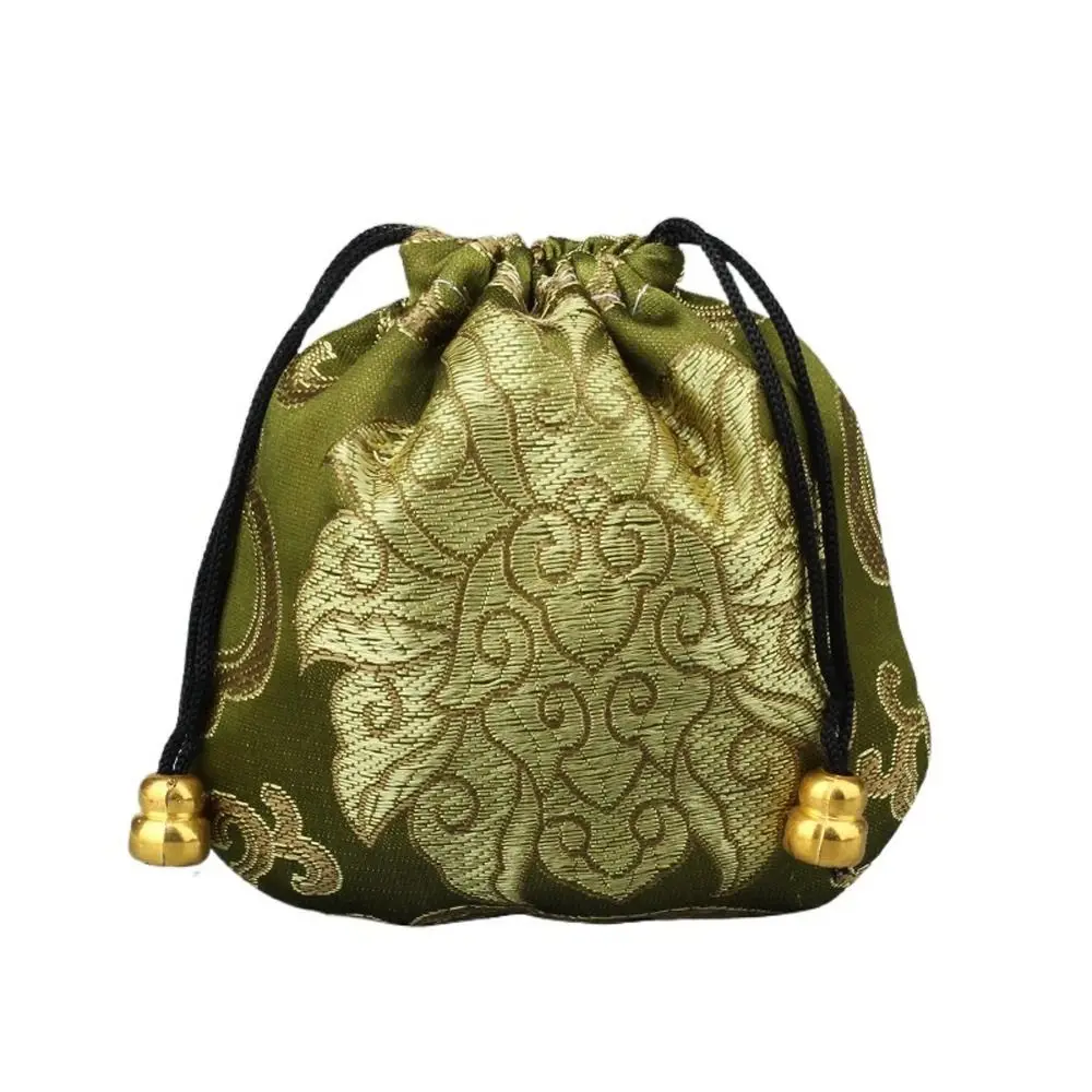 Многоцветная вышивка, Благоприятное Облако, женская сумка для хранения ювелирных изделий, подарочный мешочек в китайском стиле, ожерелье, браслет, контейнер Изображение 1