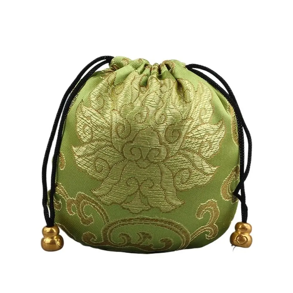 Многоцветная вышивка, Благоприятное Облако, женская сумка для хранения ювелирных изделий, подарочный мешочек в китайском стиле, ожерелье, браслет, контейнер Изображение 4
