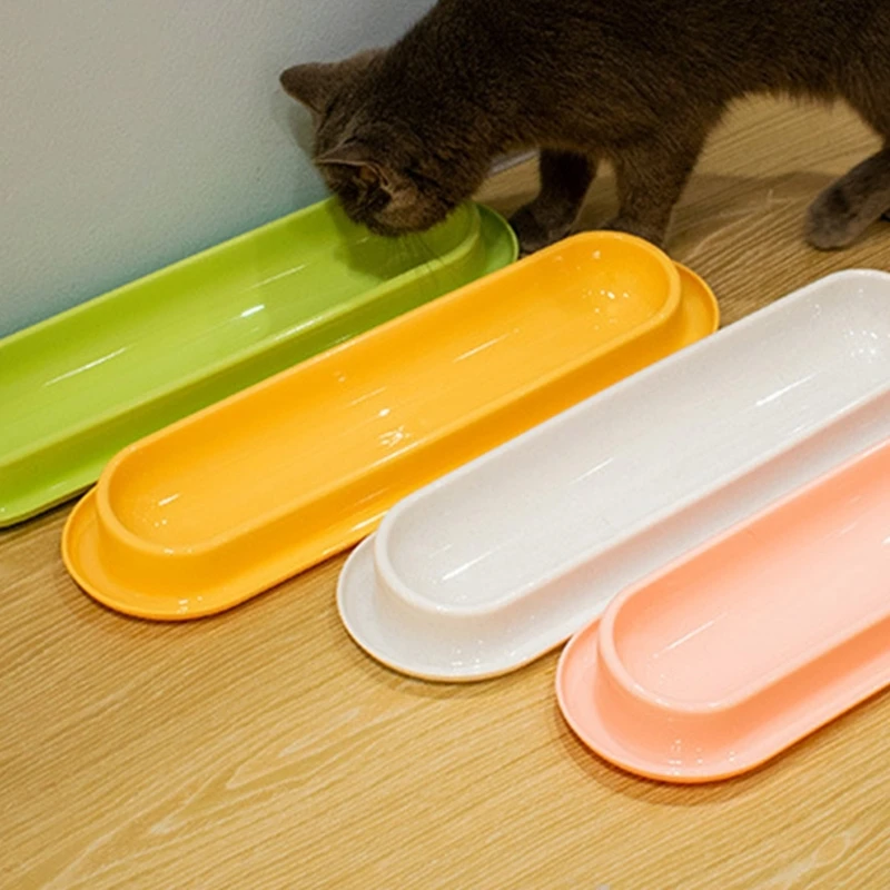 Наклонная миска для домашних животных, наклонное блюдо для еды или воды длиной 14 дюймов, нескользящий дизайн, 6XDE Изображение 2