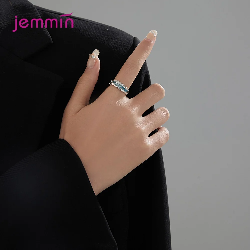 Новые поступления Подлинные кольца для открывания пальцев из стерлингового Серебра 925 пробы Высококачественные модные украшения Для женщин, девочек, вечеринок, танцев Изображение 3