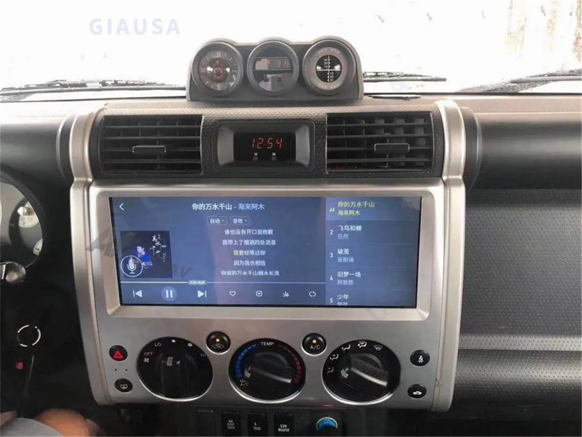 Новый Продукт Автомобильный Радиоприемник Стерео Головное Устройство Беспроводной Android Auto Carplay Магнитофон Для Toyota FJ CRUISER 2007 2014 Серебристого Цвета Изображение 5