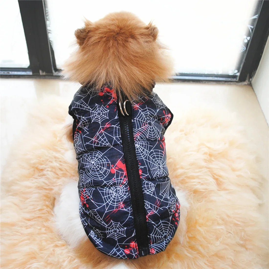 Одежда для домашних животных Жилет для щенков Теплая одежда для собак для маленьких собак Зимняя Ветрозащитная куртка для домашних животных Рождественское пальто Ropa Perro Изображение 2