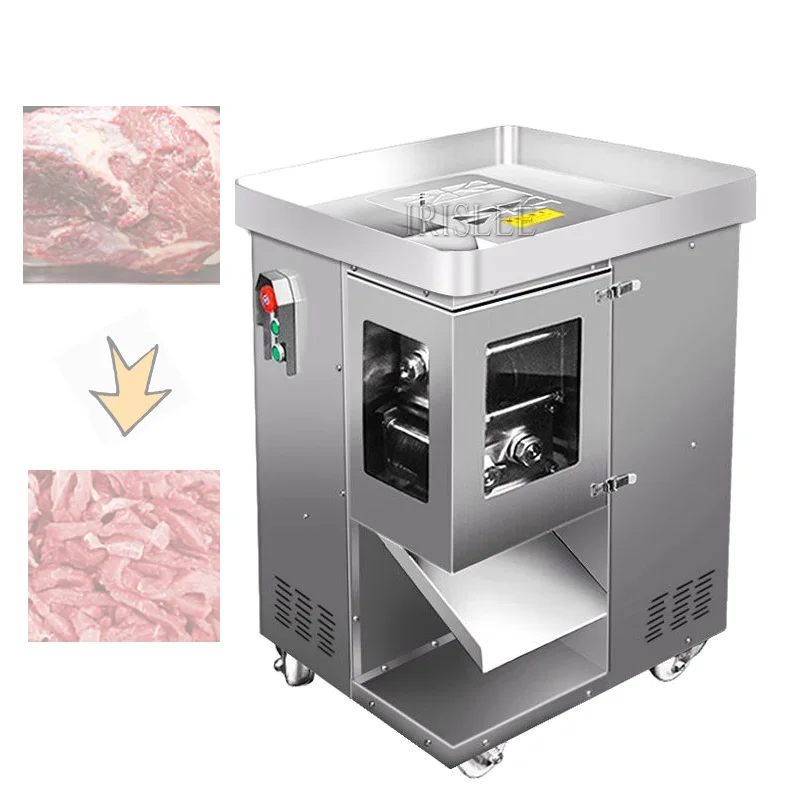 Оптовая продажа Мясорубочной машины для нарезки мяса, коммерческих машин для нарезки свежего мяса кубиками Изображение 0
