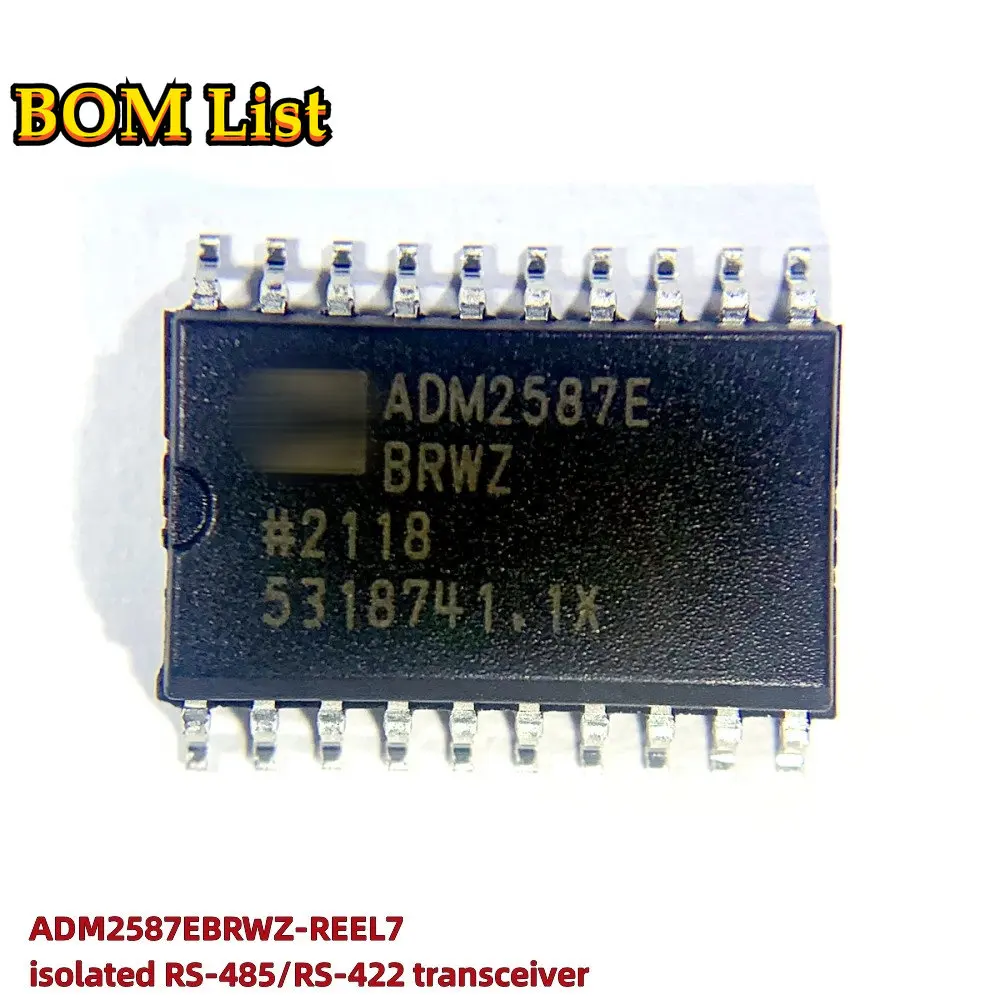 Оригинальные цифровые изоляторы ADM2587E ADM2587EBRWZ-REEL7 С ИЗОЛИРОВАННОЙ микросхемой RS485 HD/FD 500 Кбит/с Изображение 0