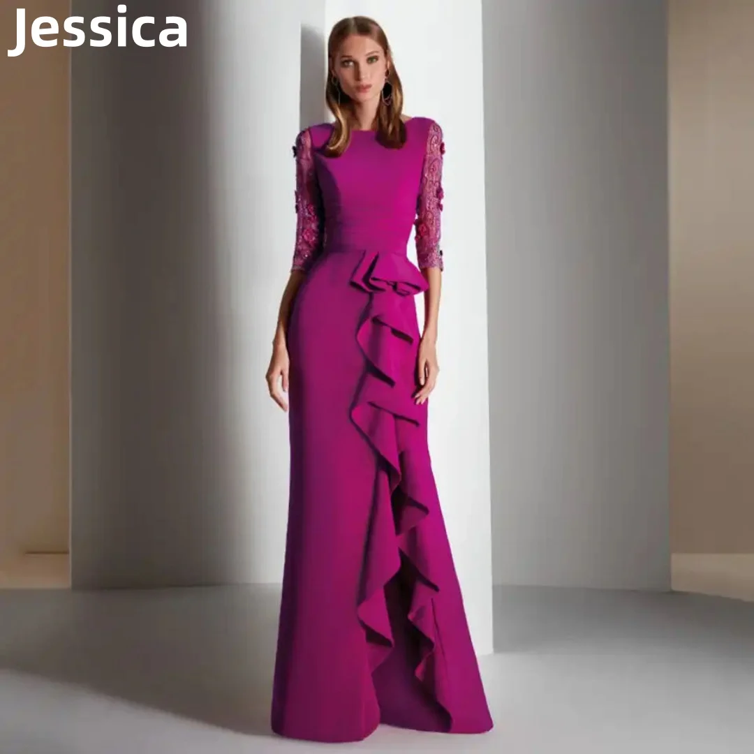 Платья для выпускного вечера Jessica Elegant Lady, платье для матери невесты, вечерние платья для гостей свадьбы 2024, вечернее платье для ужина на 2024 год. Изображение 0