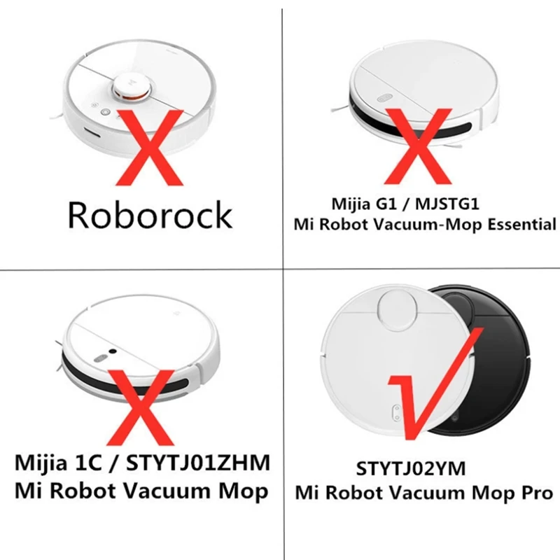 Сменная основная боковая щетка, основная боковая щетка, тряпка для швабры Xiaomi Mi Robot Vacuum-Mop Pro STYTJ02YM 3C Изображение 4