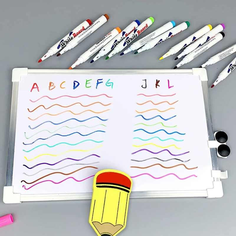Стираемые фломастеры Цветной фломастер многоразового использования для школьного класса Изображение 3