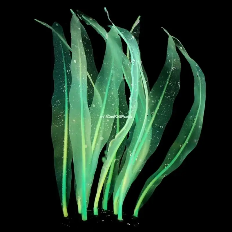 Украшение из аквариумных водорослей, Реалистичное Красочное водное растение, силиконовые водоросли, 7 дюймов, прямая поставка Изображение 4