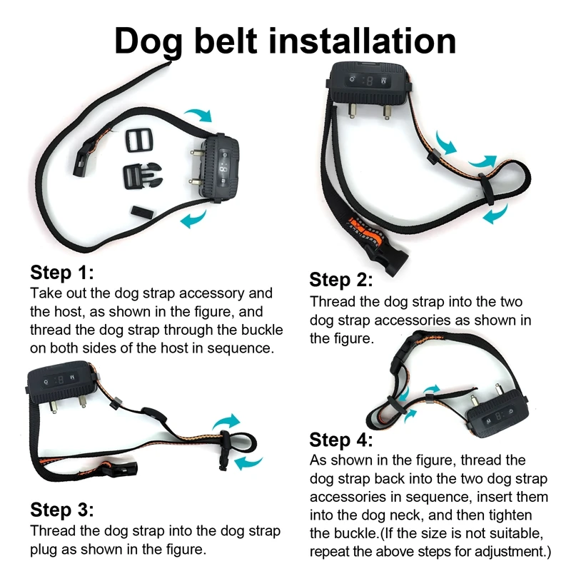 Устройство для защиты от лая домашних собак USB Электрический ультразвуковой ошейник для дрессировки собак Вибрационный ошейник от лая для собак Простой в использовании Изображение 4