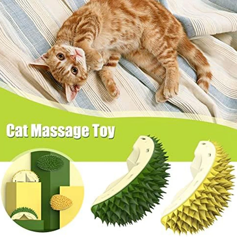 Щекоталка в форме уголка для кошек Cats Mint Self Hi Toy для удаления волос Игрушки для домашних животных Изображение 0