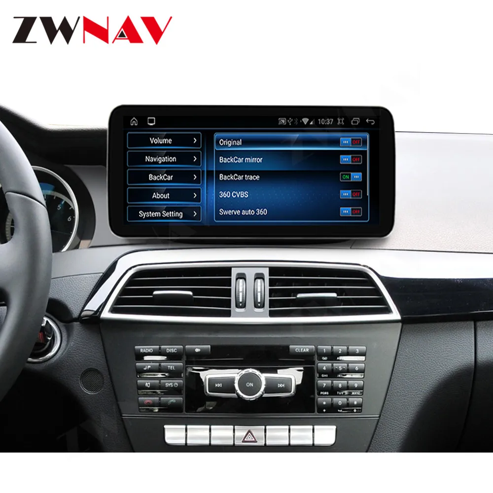 Экран Carplay Для Benz C Class W204 W205 X253 2007-2018 Радио Android Аудио Стерео Авто GPS Автомобильное Мультимедийное Головное Устройство DSP Изображение 1
