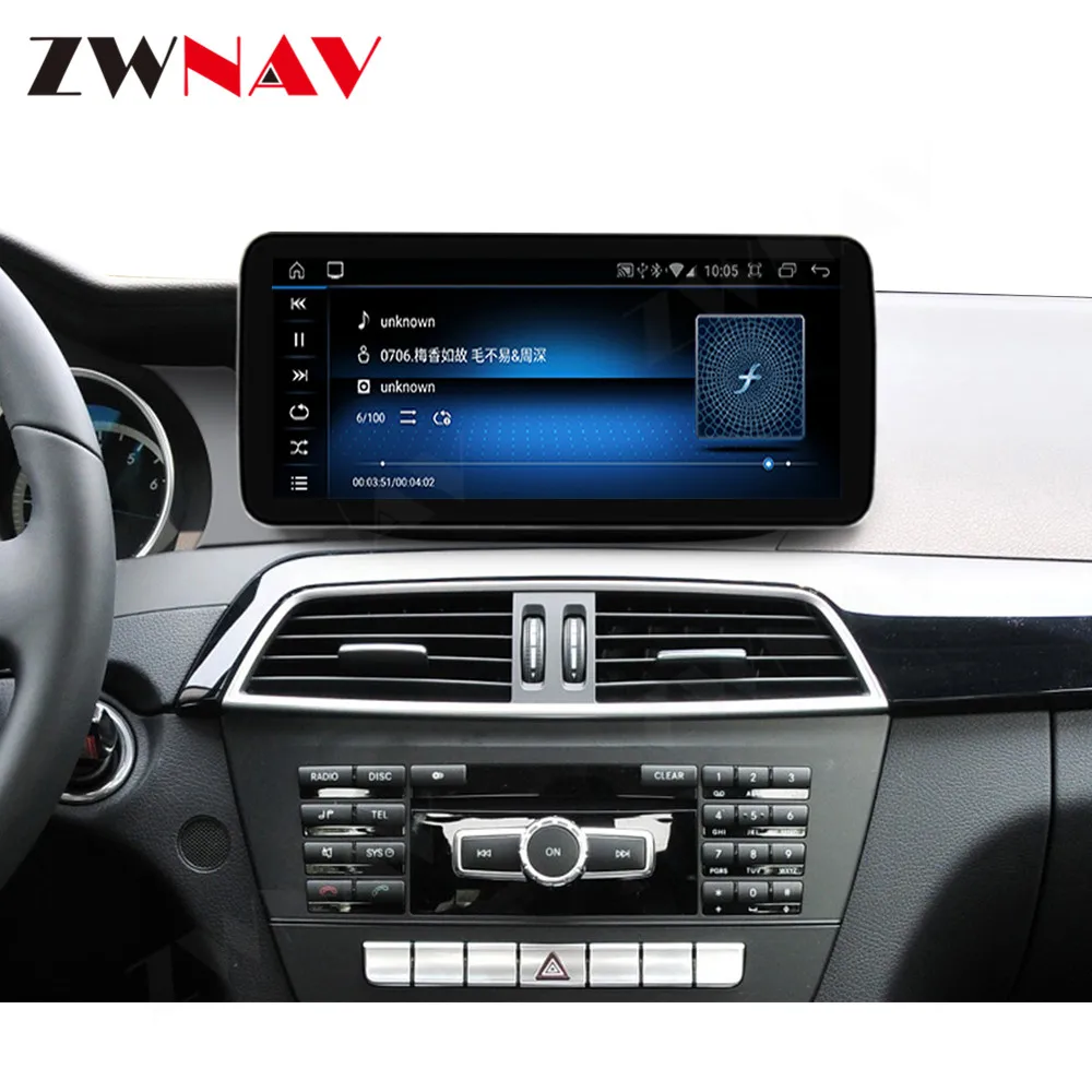 Экран Carplay Для Benz C Class W204 W205 X253 2007-2018 Радио Android Аудио Стерео Авто GPS Автомобильное Мультимедийное Головное Устройство DSP Изображение 2