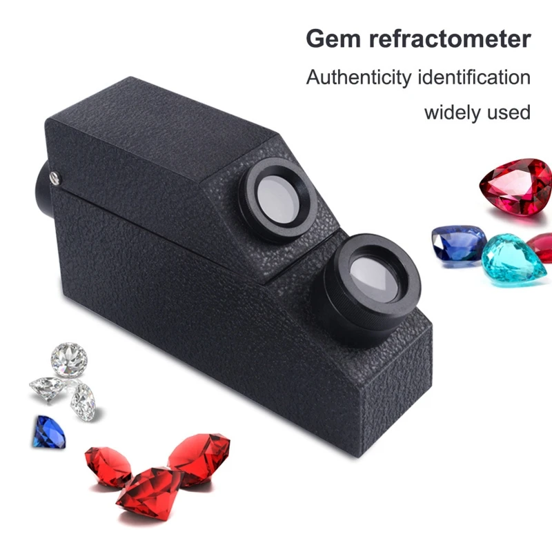 Ювелирный рефрактометр RHG 1.30-1.81RI со встроенной светодиодной подсветкой, профессиональный детектор алмазов для идентификации. Изображение 4